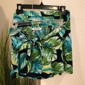 Skirt and Crop Top Tropical Set
